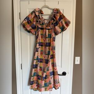 Colorful Patchwork Maxi Dress